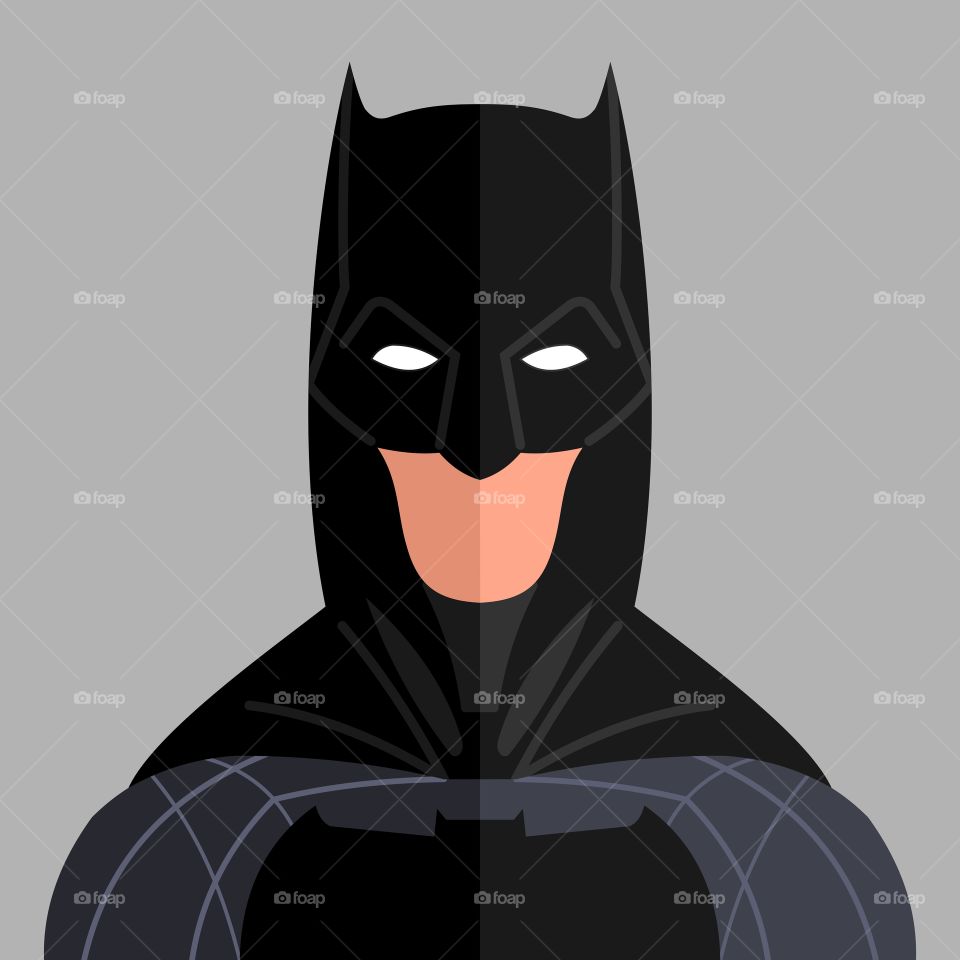 Batman illustration portrait