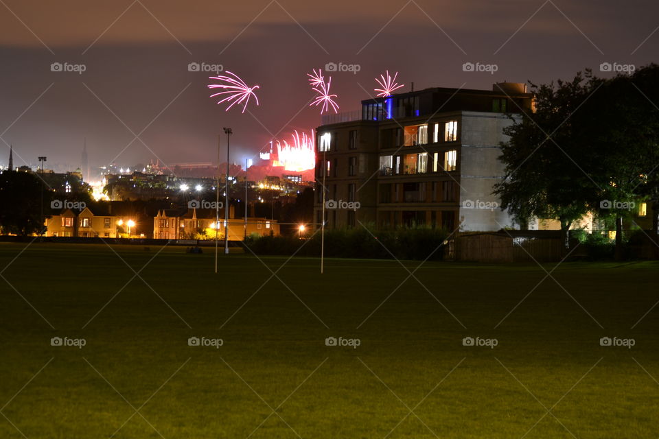 Edinburgh festival fireworks 