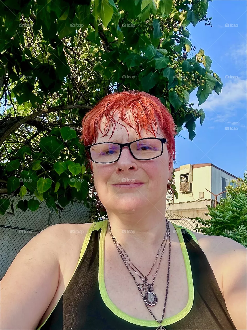 This is me, “Petra Schiller” a.k.a. “Maxine Firefox” a.k.a. “Maximiliane Feuerfuchs” for bright red hair aboard “Salvation”, a “28 ft 1969 Luhrs” cabin cruiser at “Newtown Creek” in LIC, home to myself & “Timothy Trespas”. 2024. Hypnotic Productions