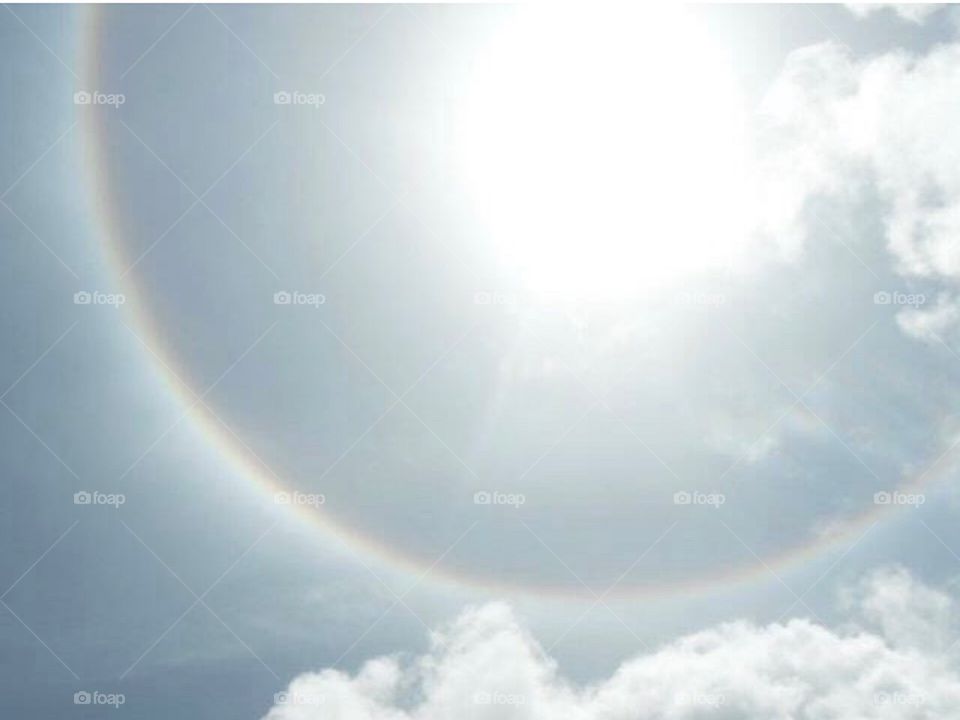 Sun halo in St Lucia 