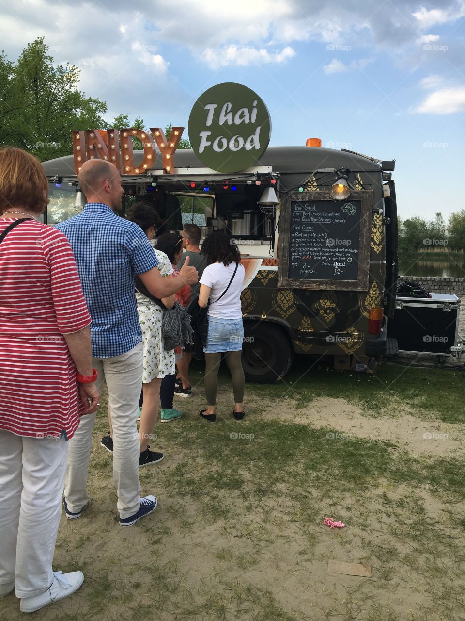 Food truck at a food-truck festival