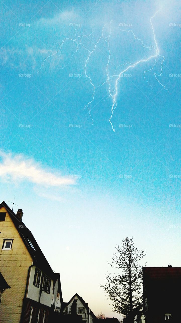 storm over the city