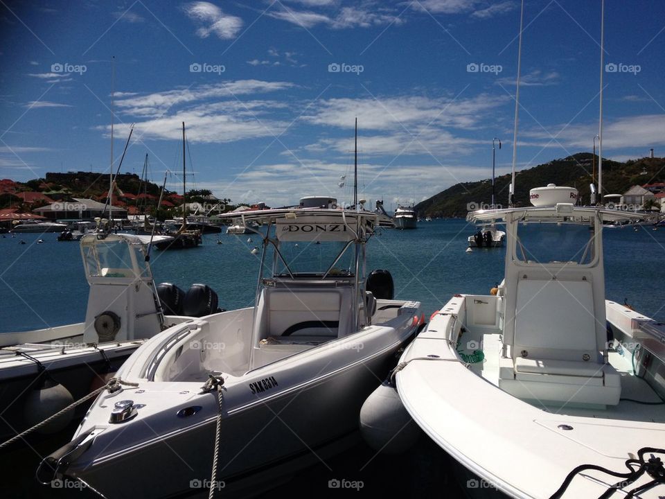 Caribbean Harbor in the Summer