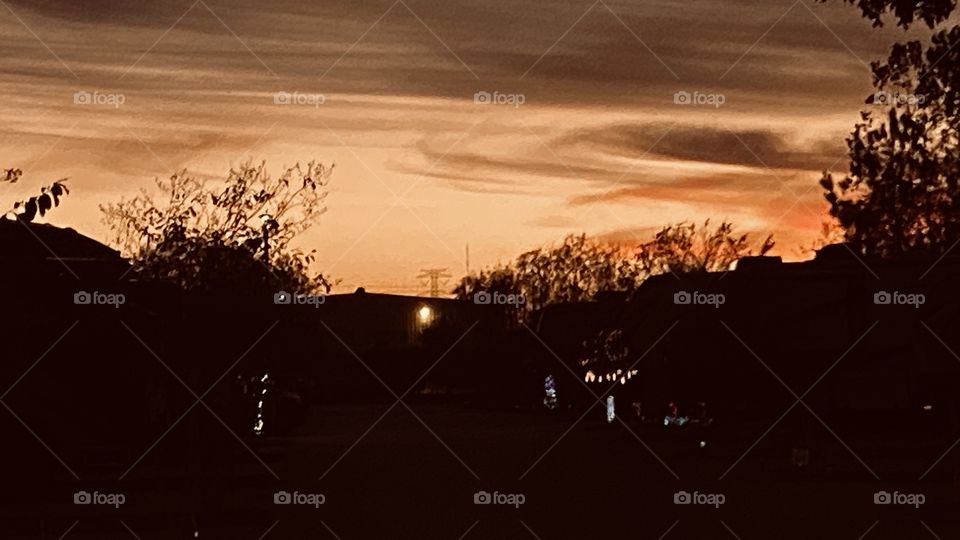 Ending in happening night is here clouds have done their duty Enormous beautiful Evening Colours Painted the Evening Sky. 