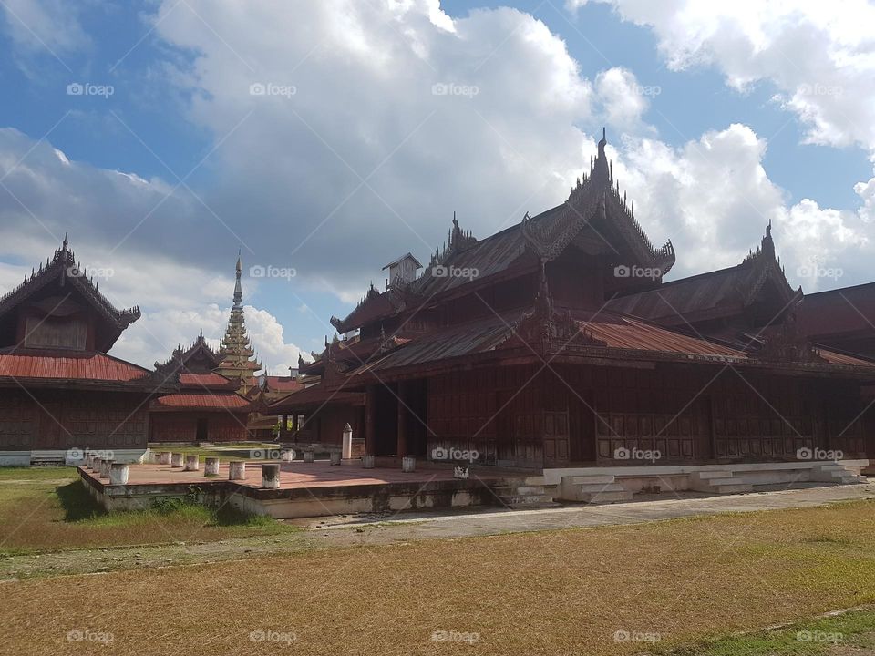 Stroll around the Royal Palace in Mandalay