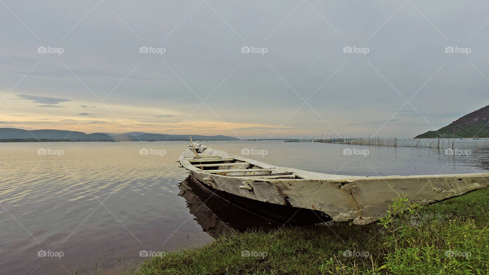 boat in a lake