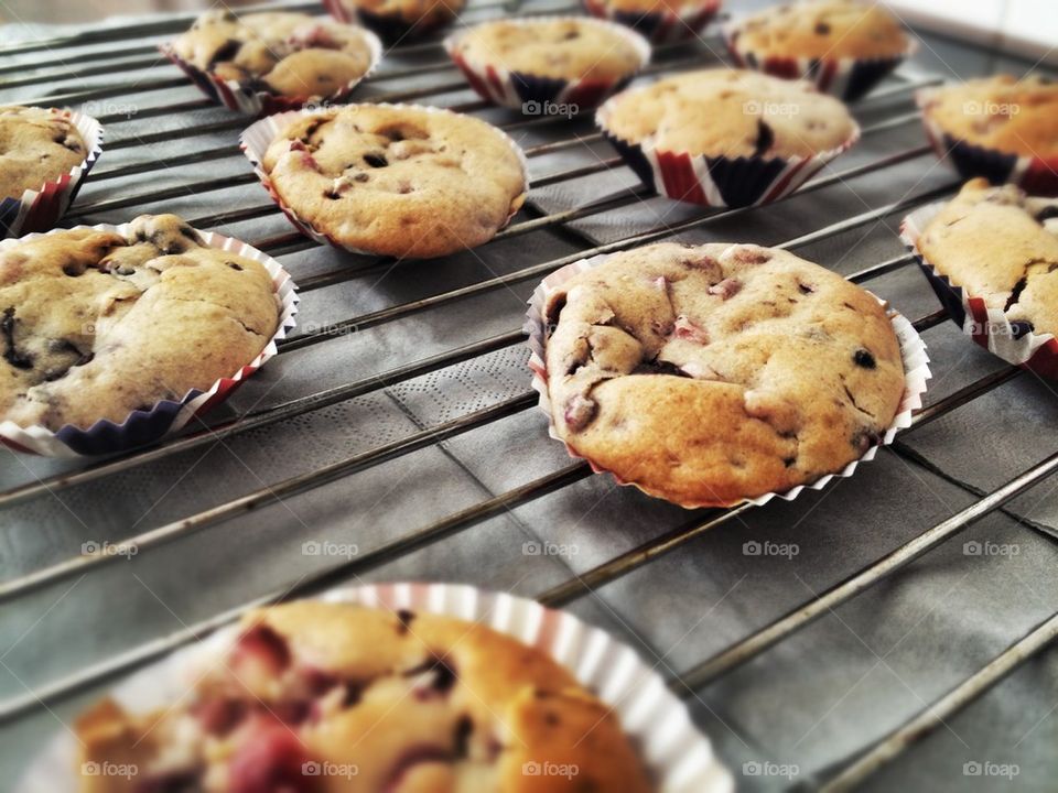 Muffins freshly baked