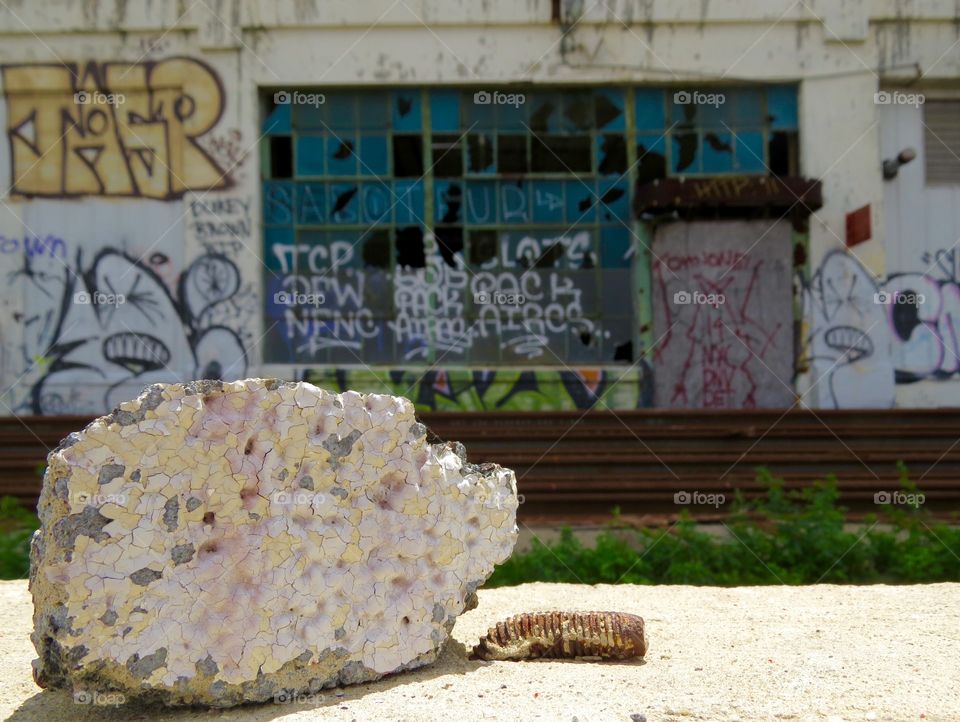 Cement and graffiti 