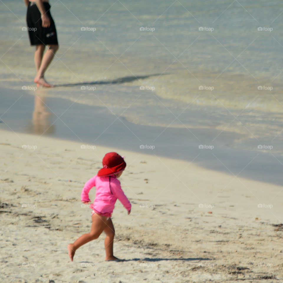 Early Summer Swimming at South Beach (SoBe)! Fun has begun! Feel the sand between your toes!