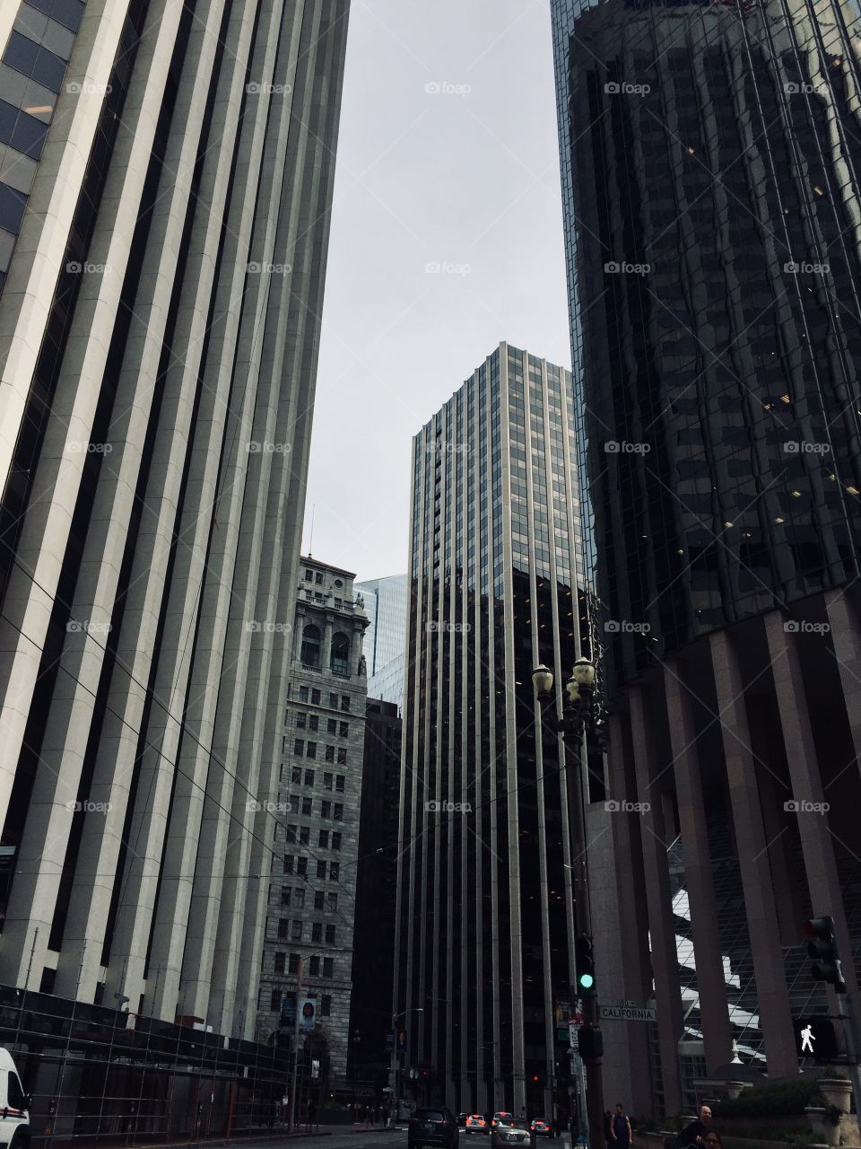 Walking home from work.