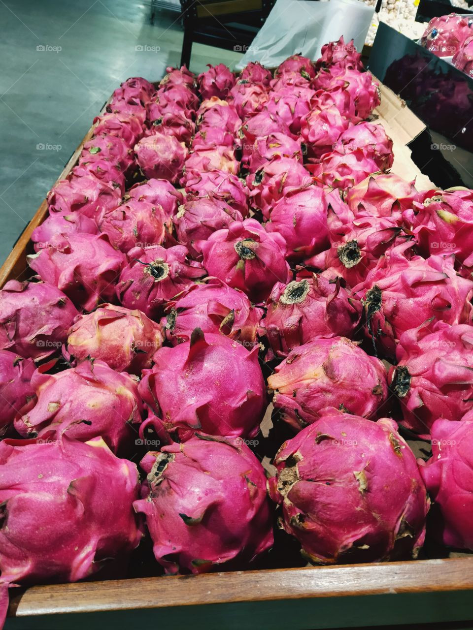 red dragon fruit that is still fresh for consumption