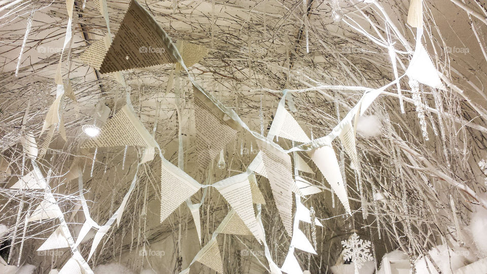 recyclable winter decor