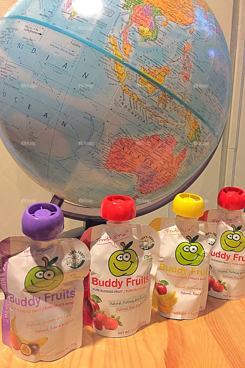 Buddy Fruit classroom globe 