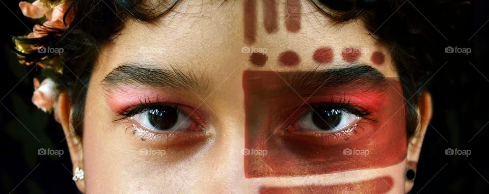 girl with face paint