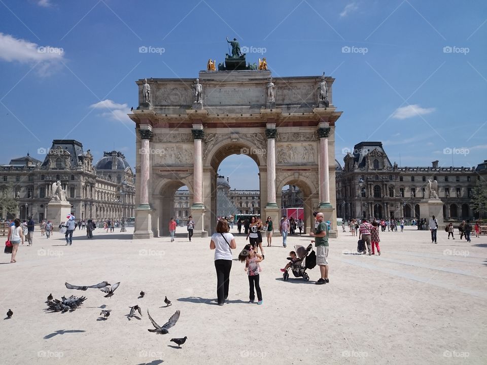 Paris, Louvre arc