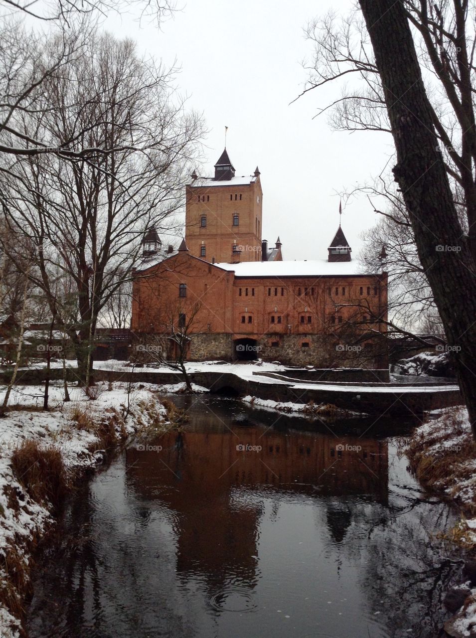 Radomyshl Castle in winter