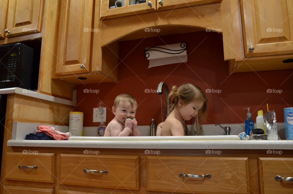 Country life is sink baths while you are little 