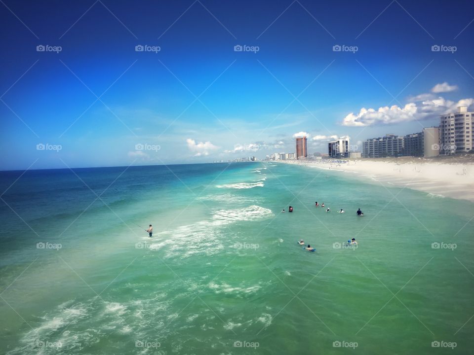Taken from St Andrews state park pier in PCB, FL