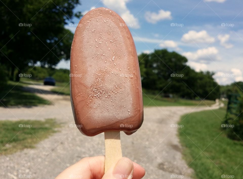 Close-up of ice cream bar