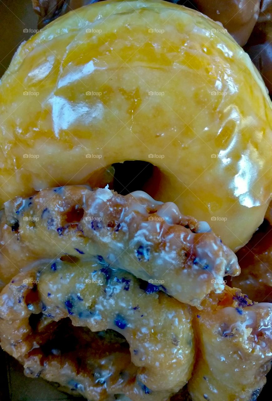 glazed blueberry Donut