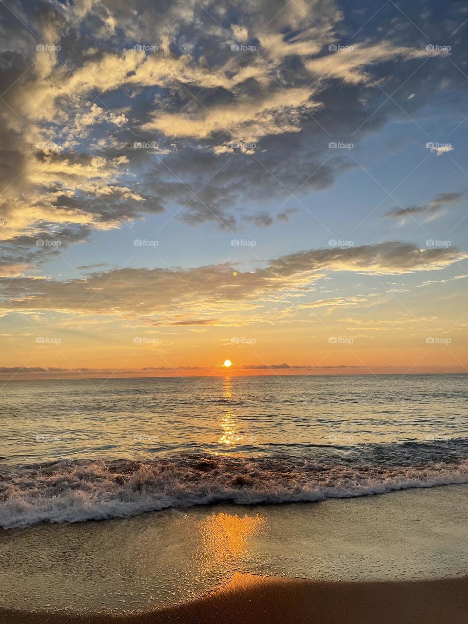 A beautiful sunrise with gorgeous cloud formations