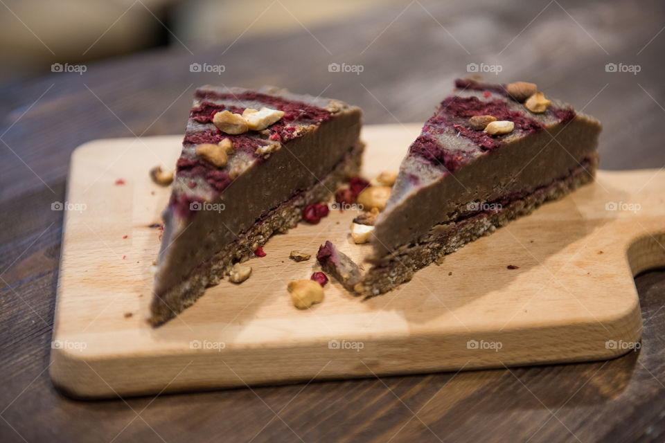 LCHF and raw food dessert served at a restaurant in Malmö Sweden.