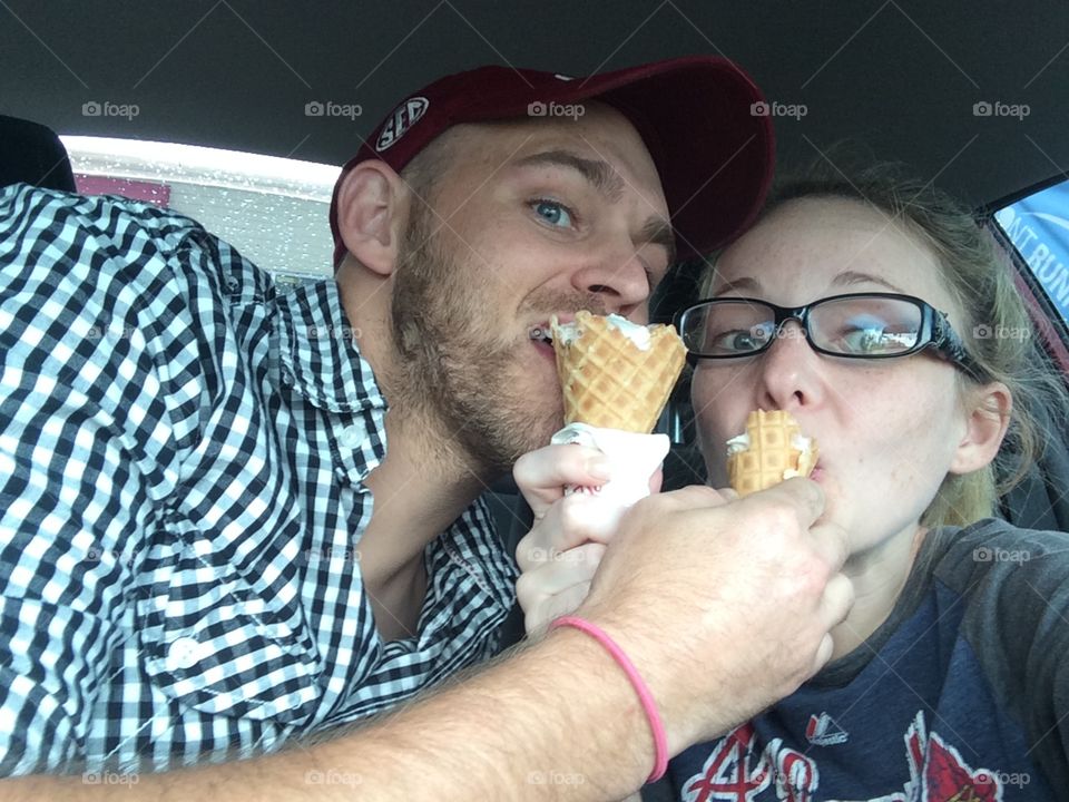 Sharing icecream