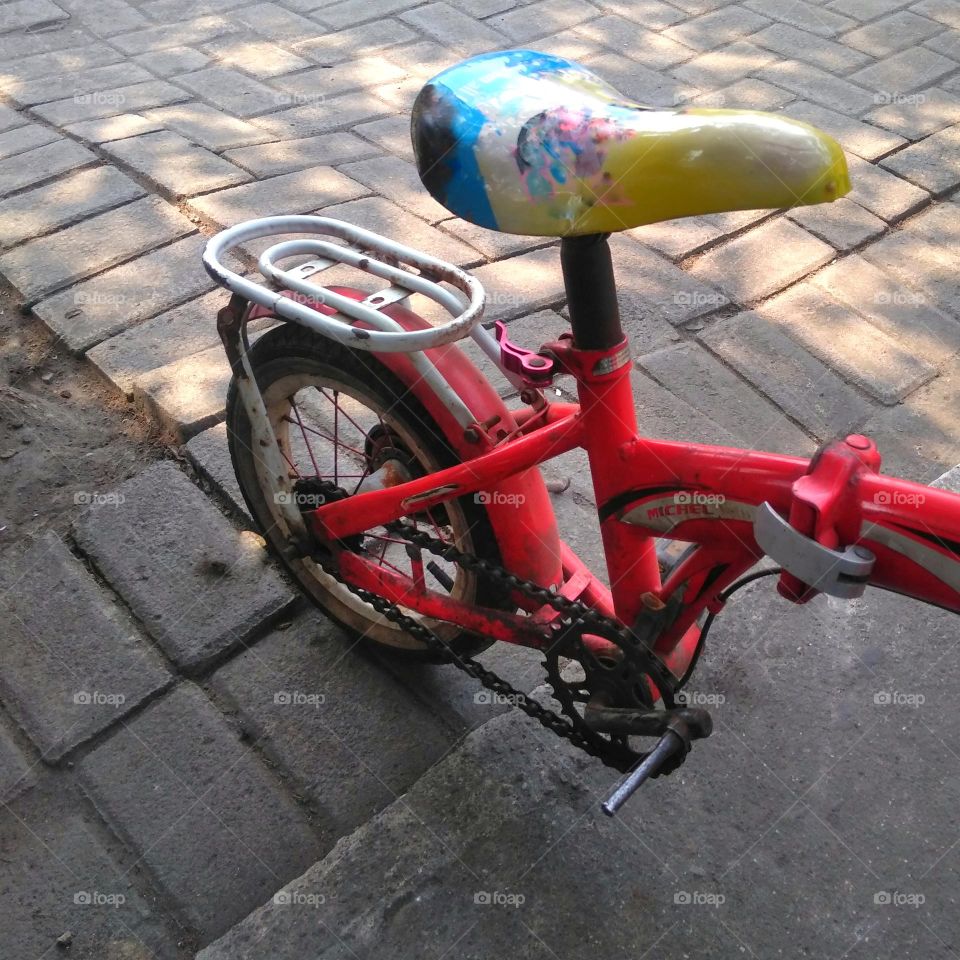 Small  bicycle on the park