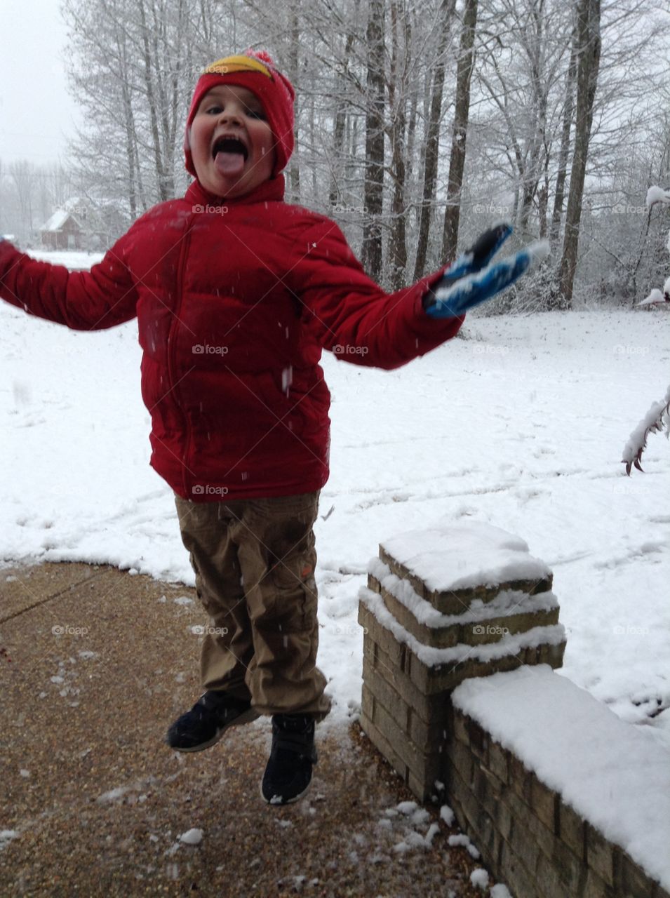 Jumping for Joy — It’s Snowing!