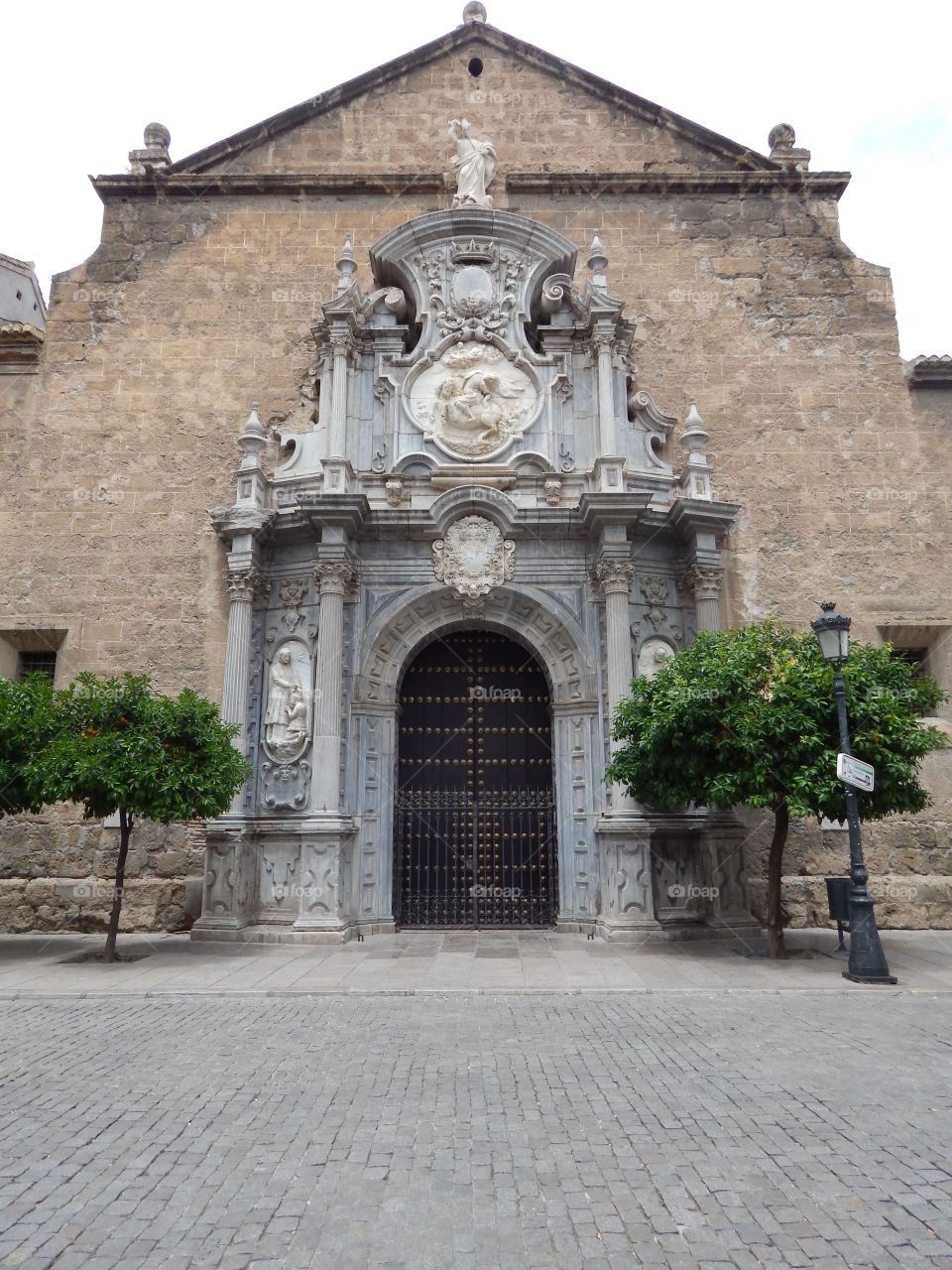 The front of a door in Granada, Spain 
