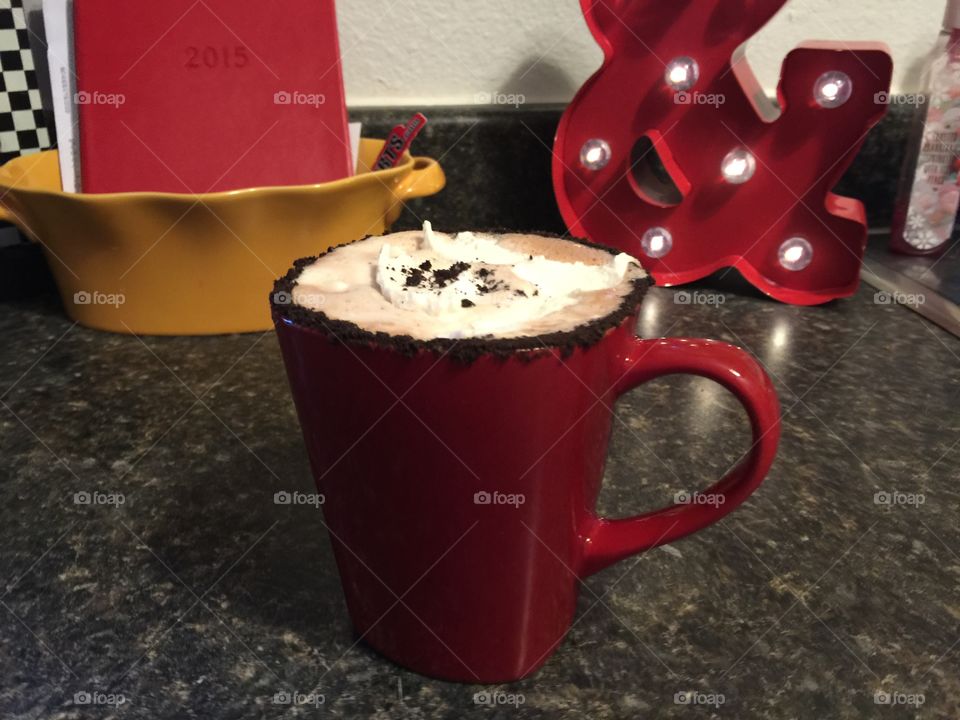 Oreo hot chocolate