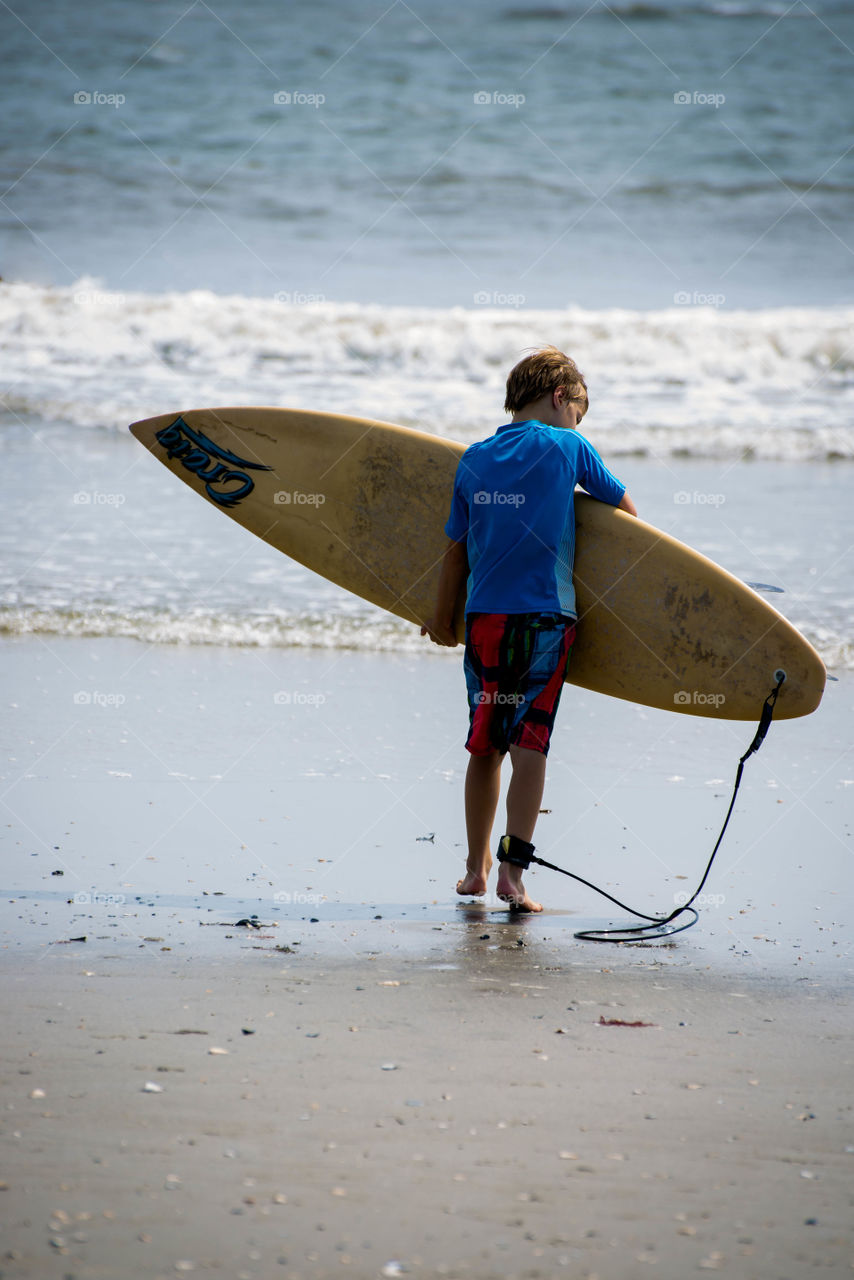 Surf boy. Surfing
