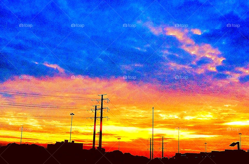 Sunlight through clouds 