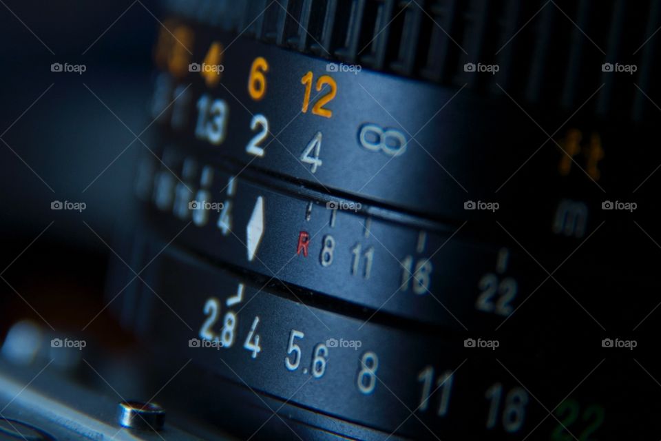 Close up look at the numbers of a camera.