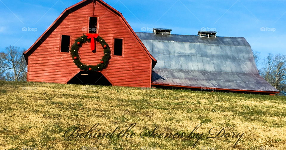 Christmas barn