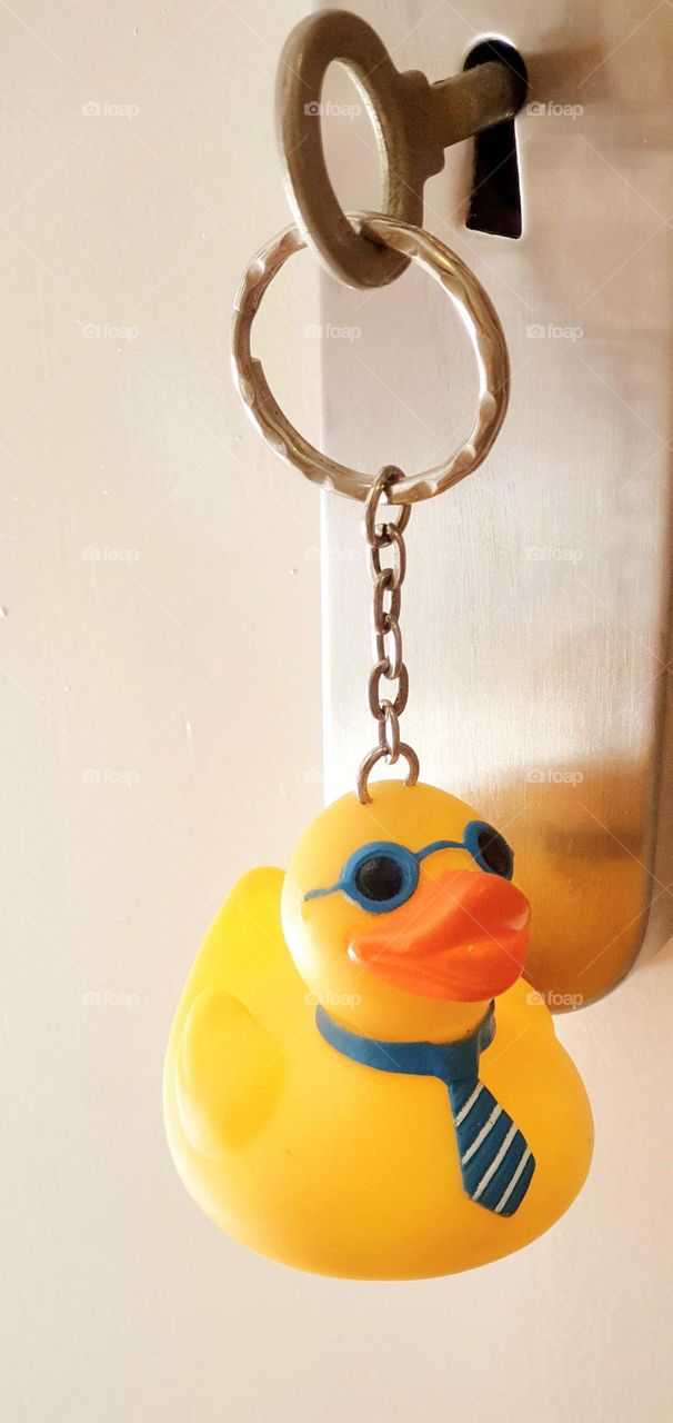 yellow duck as a keychain