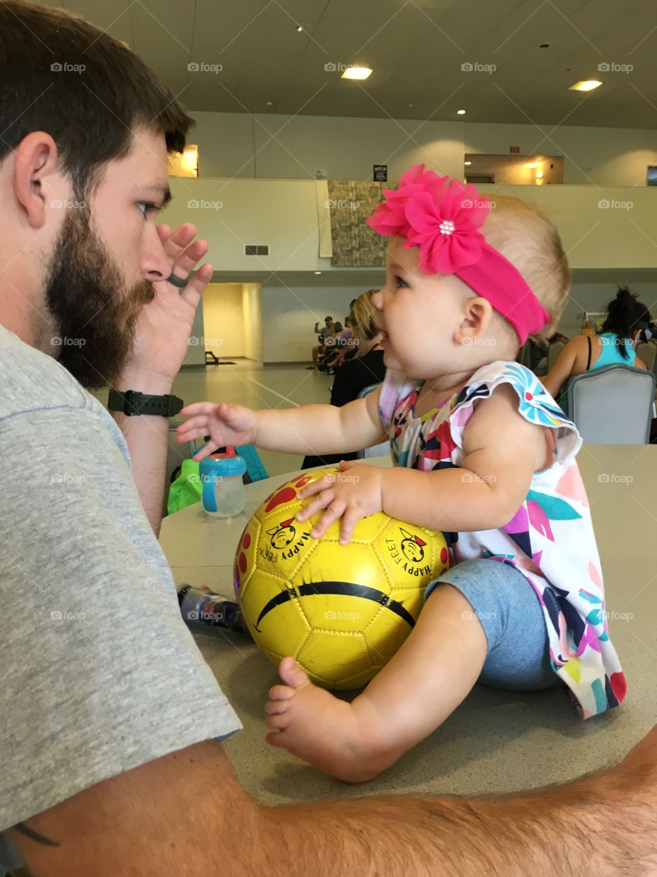 Baby and a ball 