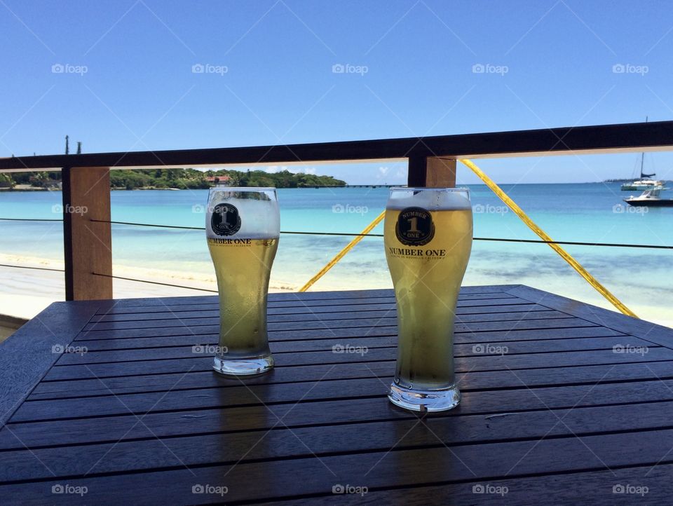 Beers on beach