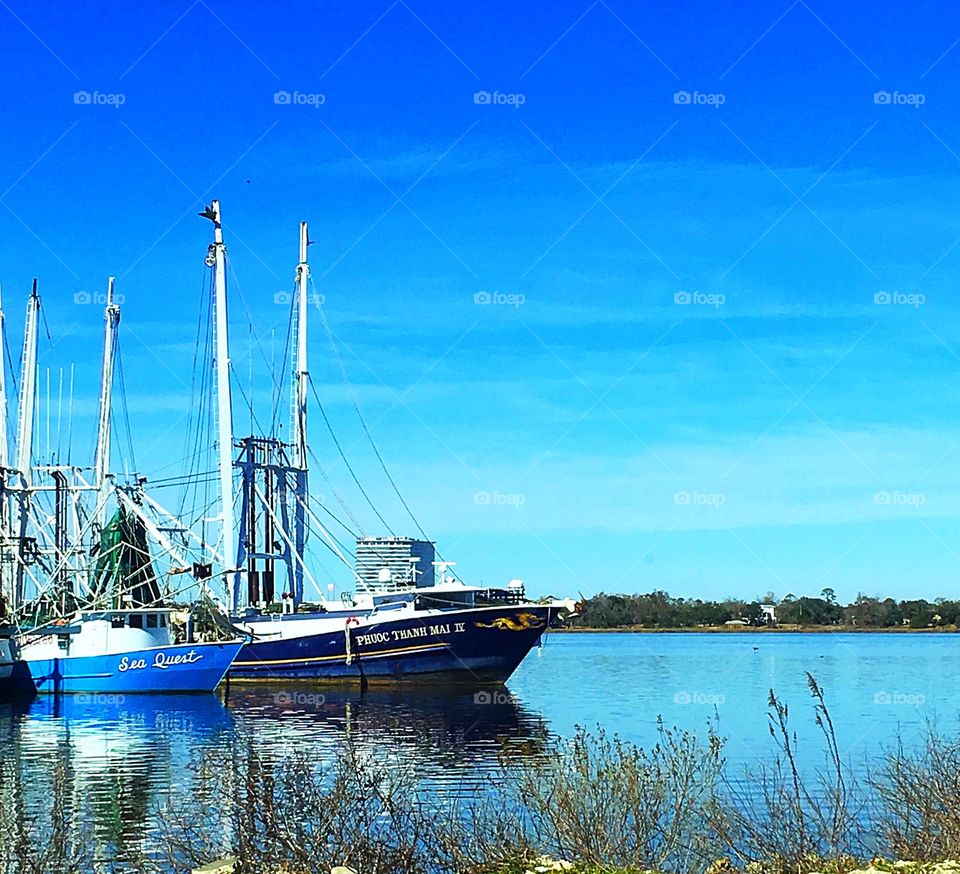 Sitting on the dock of the bay. 