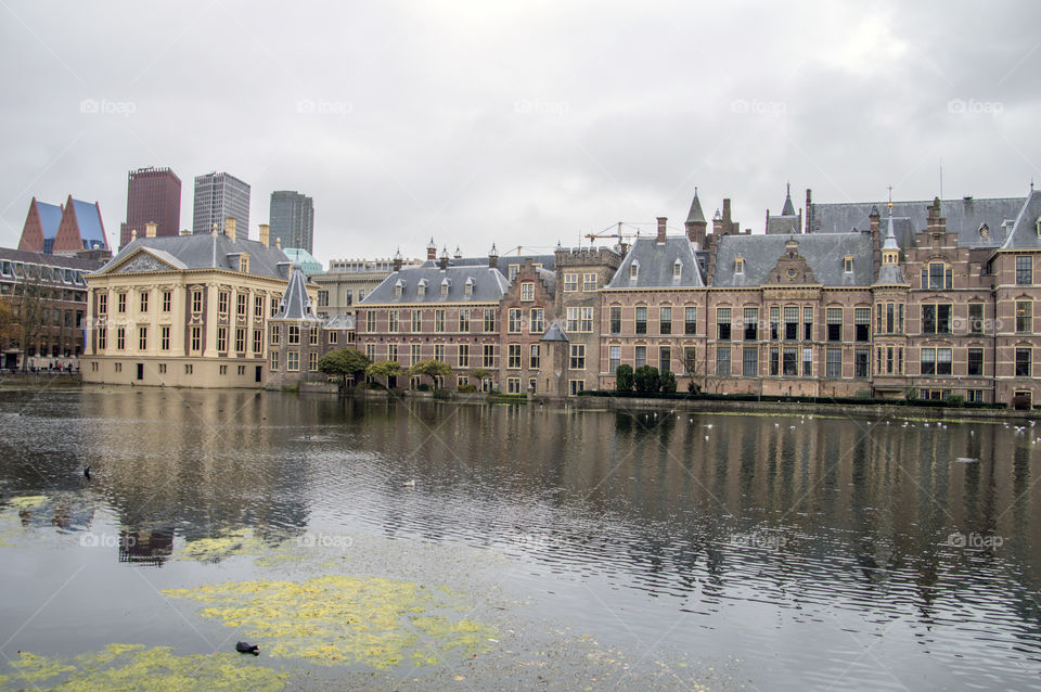 Binnenhof Building At Den Haag The Netherlands 2018