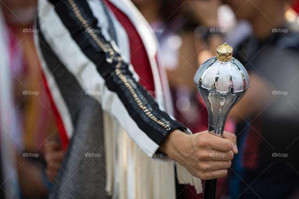 Drum major parade hand 