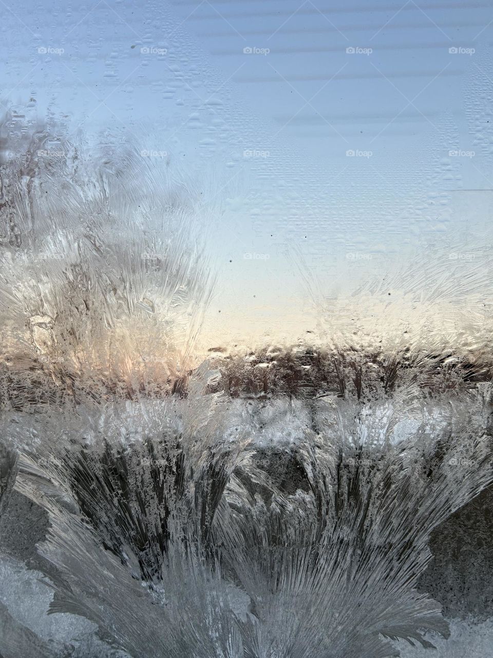 ice on the window