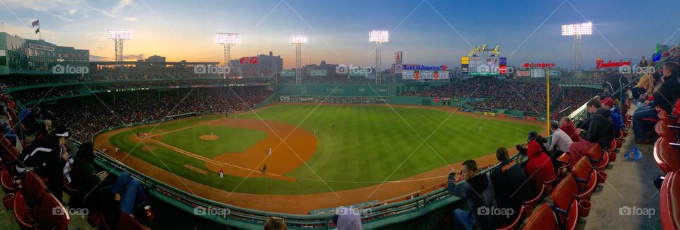 Panorama of Baseball Stadium 
