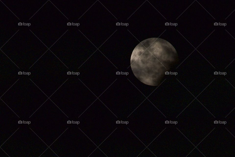 Full moon lunar eclipse