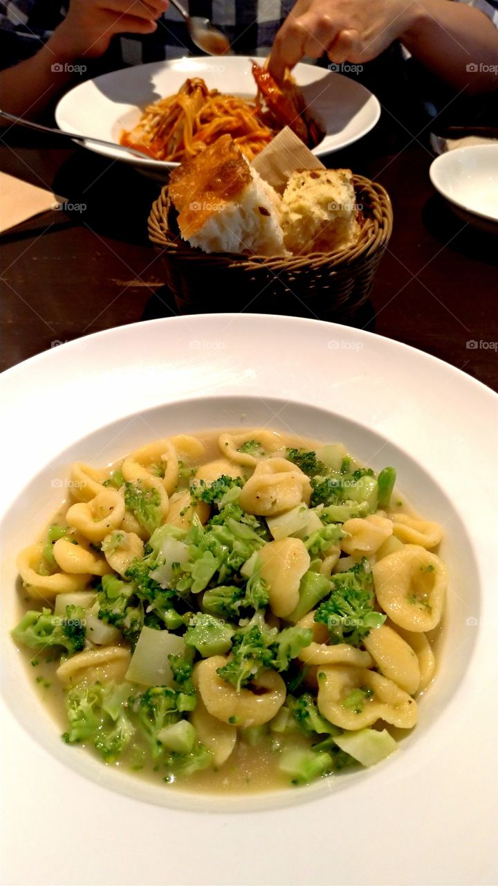 Gnocchi with broccoli and anchovies