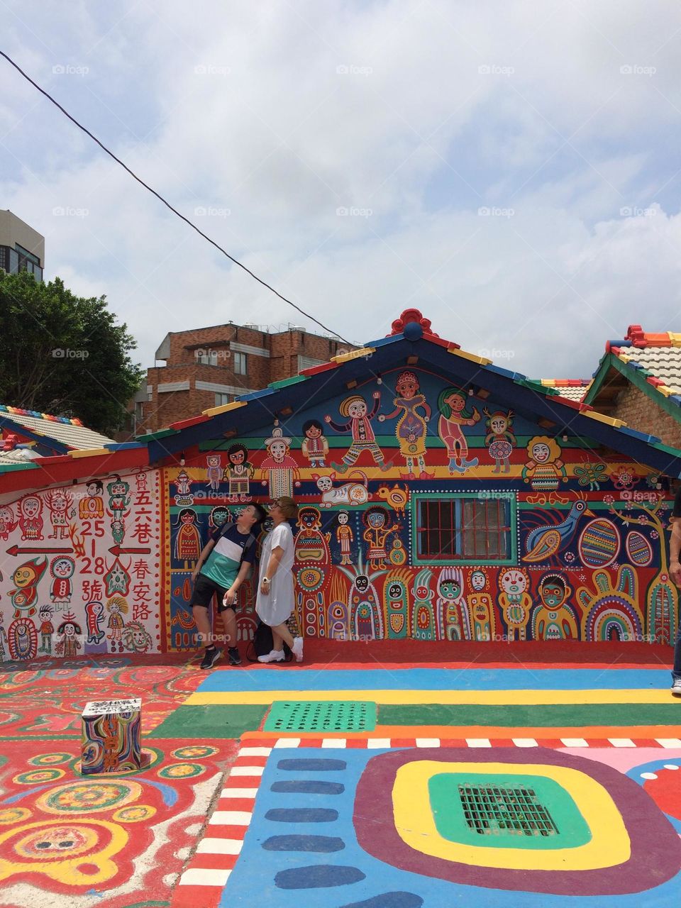 Rainbow village in Taichung, Taiwan is painted in all colors of the rainbow, and brings happiness and pride to it's many visitors from all over the world. 