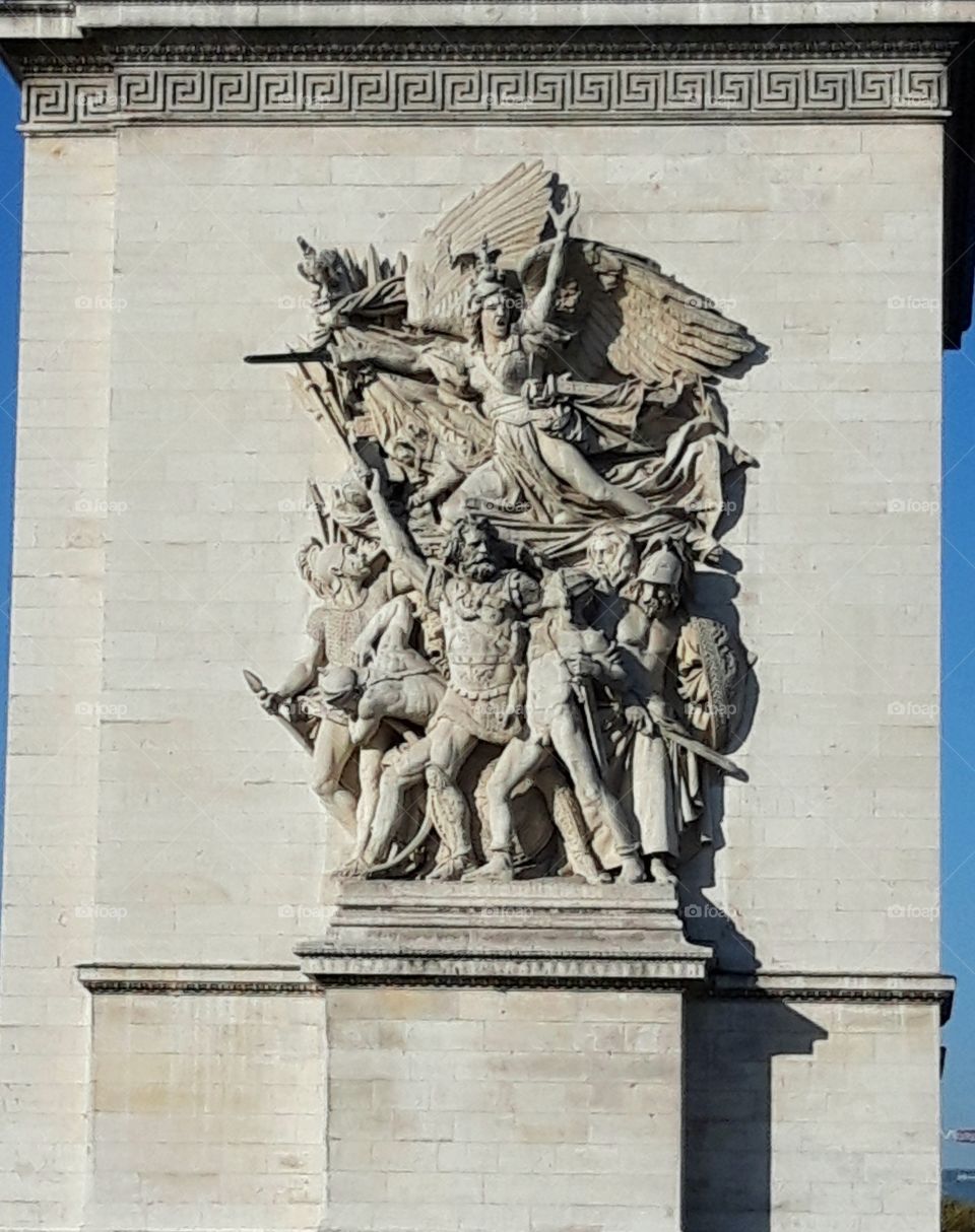 détail de l 'arc de triomphe
