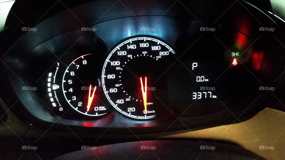 Dashboard Speedometer Odometer