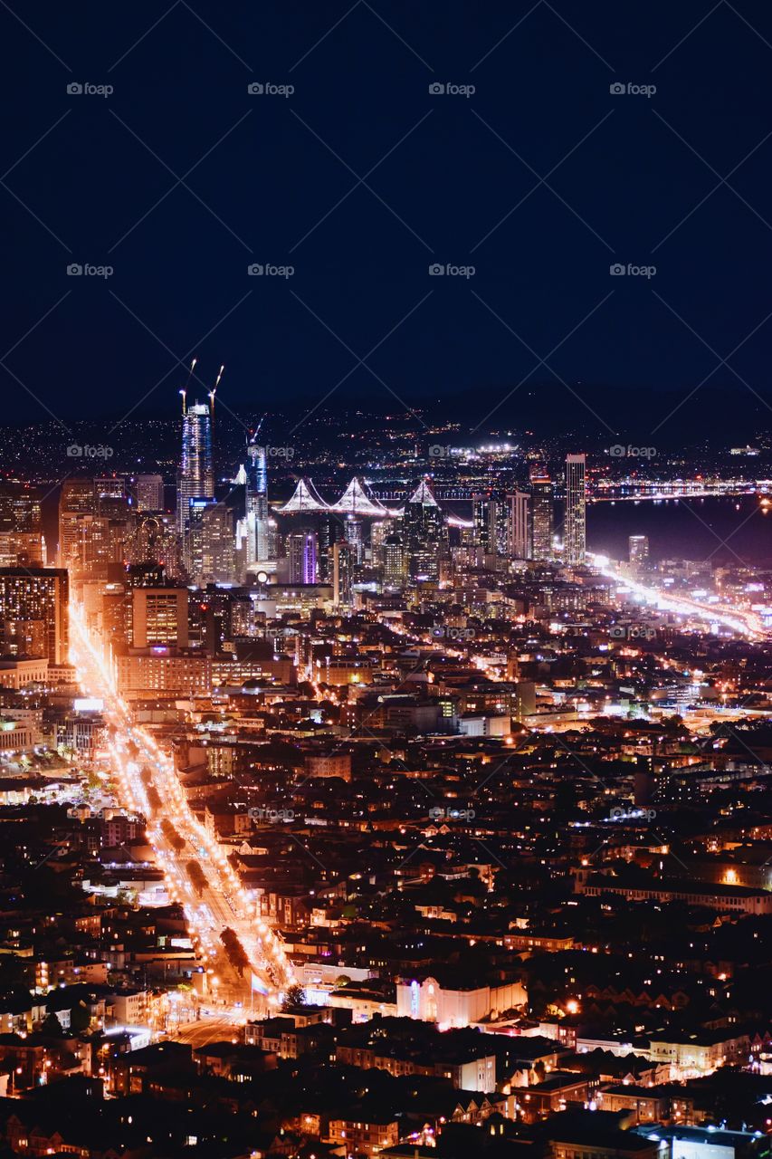 Downtown San Francisco from Twin Peaks
Van Ness street 