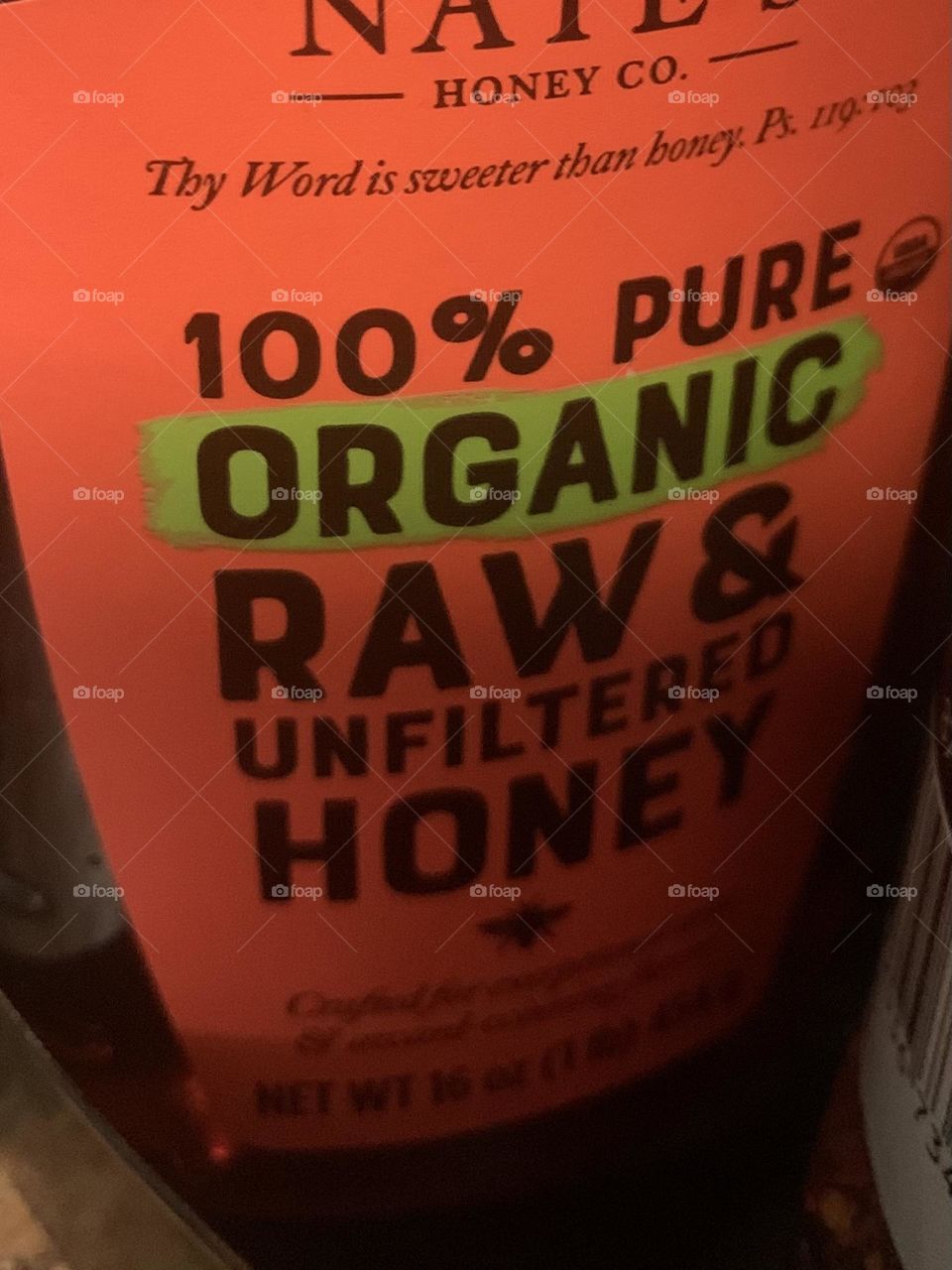 Raw honey 